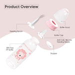 Load image into Gallery viewer, PP Feeding Bottle 225ml (Pink - Lion)