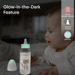 Load image into Gallery viewer, Glow in the dark PP feeding bottle 225ml ( Brown - Fox)