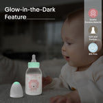 Load image into Gallery viewer, Glow in the dark PP feeding bottle 125ml ( Pink - Lion)