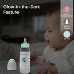 Load image into Gallery viewer, Glow in the dark PP feeding bottle 225ml ( Blue - Dear )