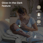 Load image into Gallery viewer, Glow in the dark glass feeding bottle 225ml (Brown - Panda)