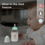 Load image into Gallery viewer, Glow in the dark PP feeding bottle 125ml ( Brown - Fox)