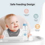 Load image into Gallery viewer, Glass Feeding Bottle 225ml ( Blue - Owl)