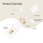 Load image into Gallery viewer, PP Feeding Bottle 125ml (Light Brown - Raccoon)