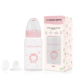Load image into Gallery viewer, Glass Baby Feeding Bottle 125ml (Pink - Lion)
