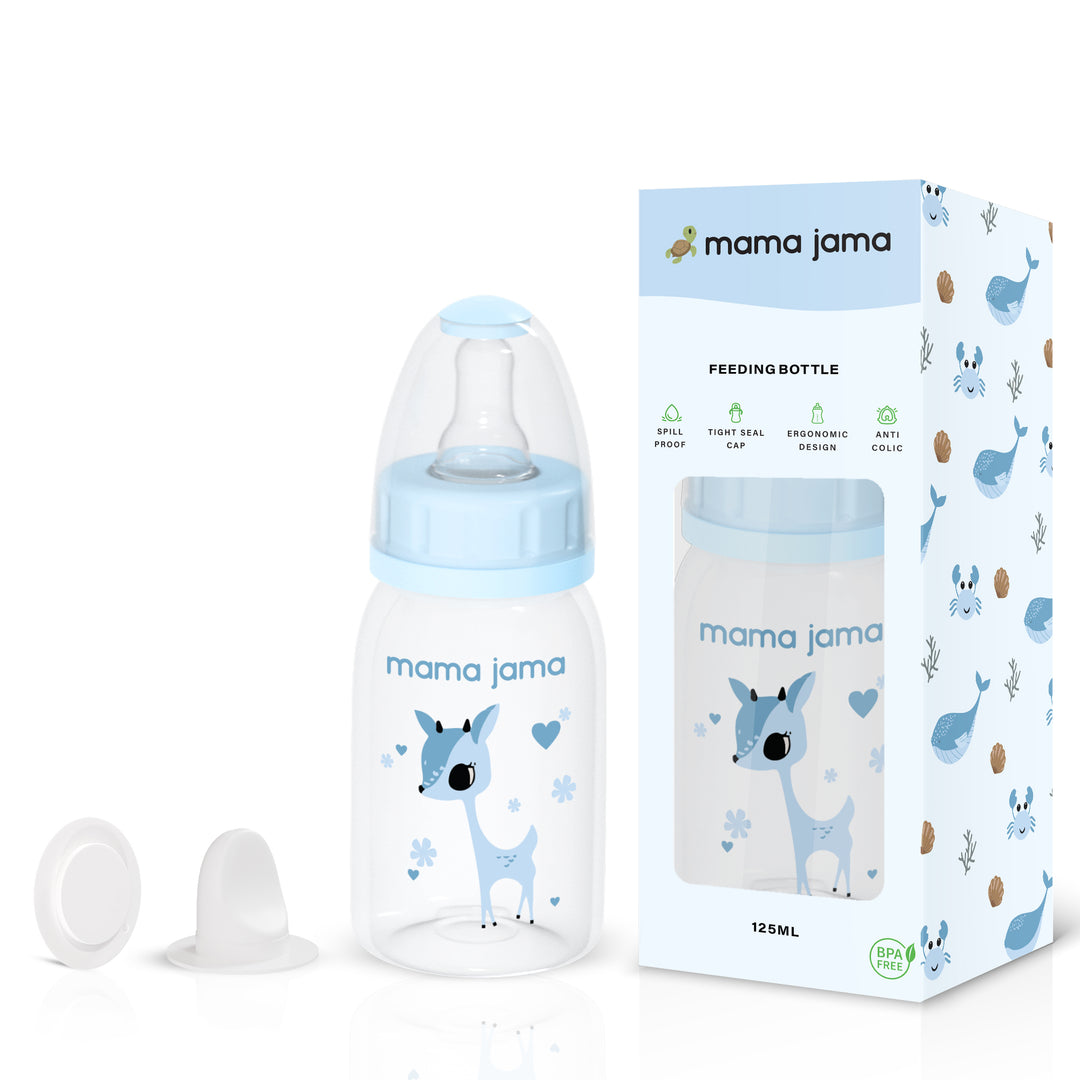 PP Feeding Bottle 125ml (Blue - Deer)