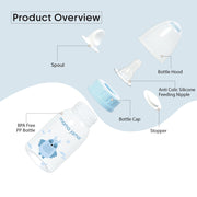 PP Feeding Bottle 125ml (Blue - Owl)