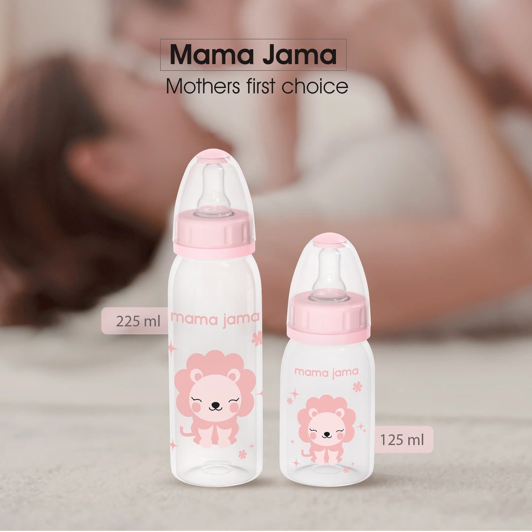 PP Feeding Bottle 125ml (Pink - Lion)