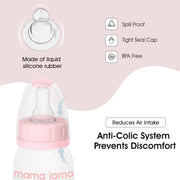 PP Feeding Bottle 225ml (Pink-Crab)