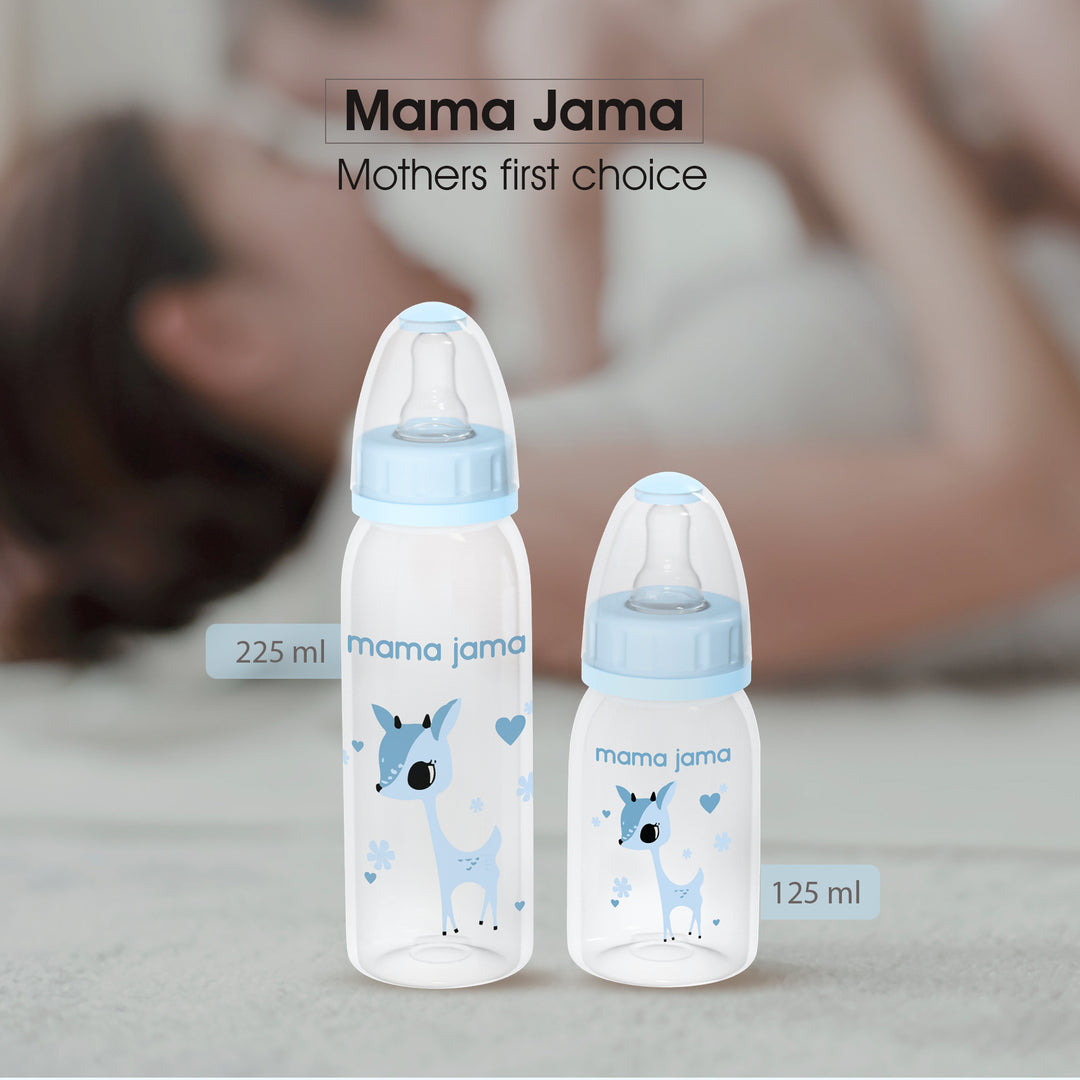 PP Feeding Bottle 225ml (Blue - Deer)