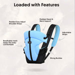 Load image into Gallery viewer, Baby Carrier (Blue &amp; Black)
