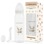 Load image into Gallery viewer, Glow in the dark glass feeding bottle 225ml (Brown - Panda)
