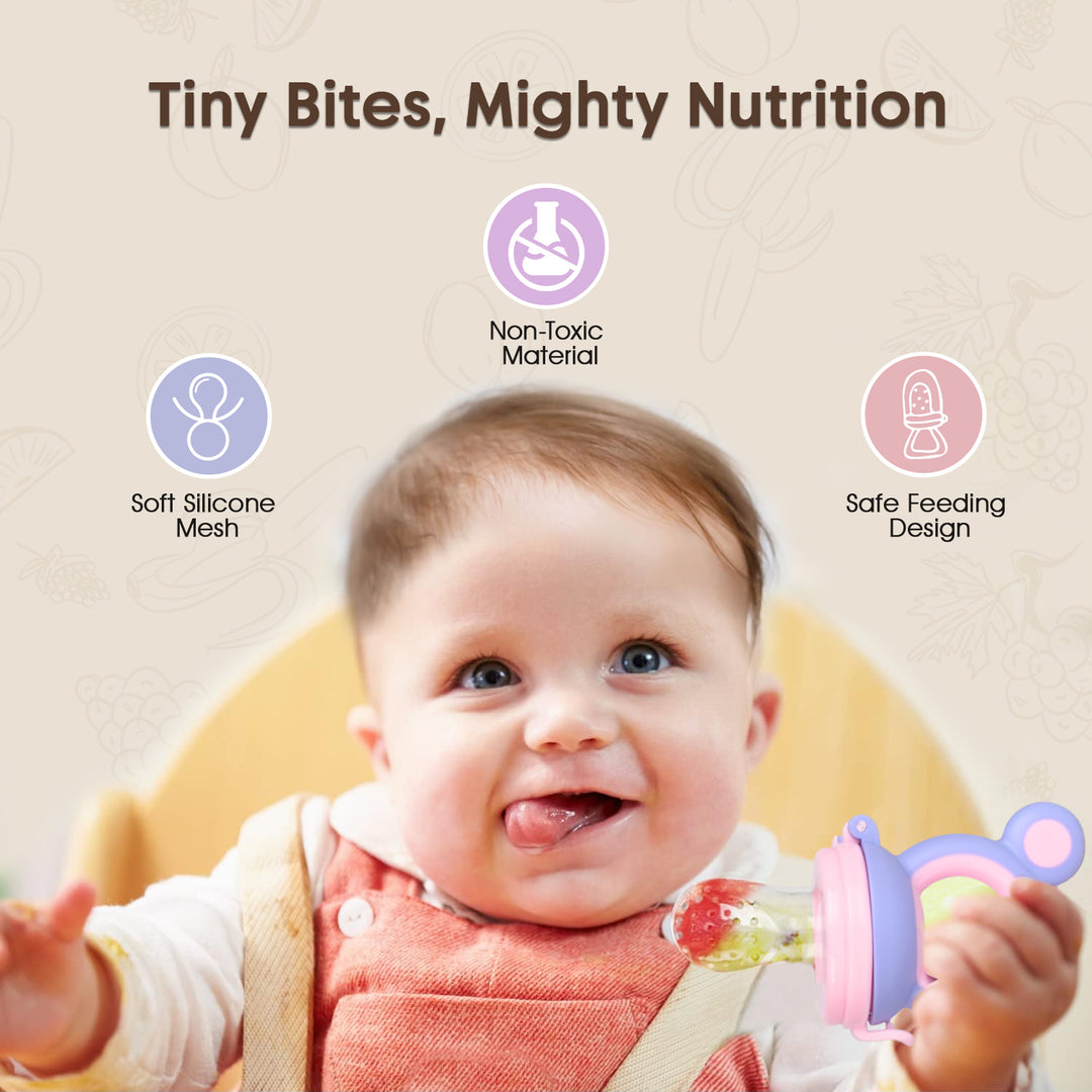 Mama Jama Fruit Nibbler – Safe &amp; Simple Feeding (Random)