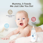 Load image into Gallery viewer, Glow in the dark PP feeding bottle 225ml ( Blue - Dear )
