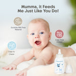 Load image into Gallery viewer, Glow in the dark PP feeding bottle 125ml ( Blue - dear)