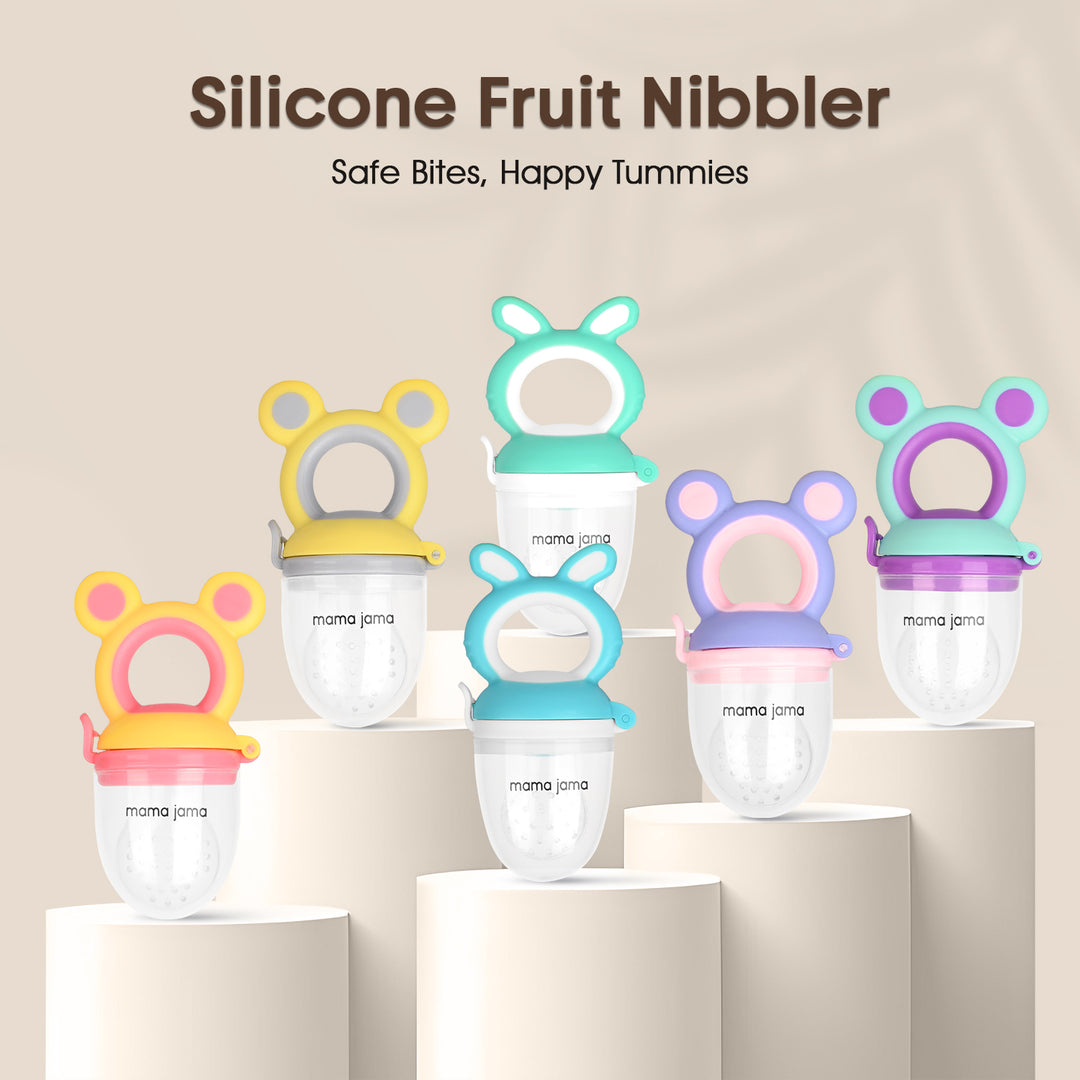 Mama Jama Fruit Nibbler – Safe &amp; Simple Feeding (Random)
