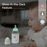 Load image into Gallery viewer, Glow in the dark PP feeding bottle 125ml ( Blue - dear)