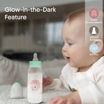 Load image into Gallery viewer, Glow in the dark PP feeding bottle 225ml ( Pink - Lion)
