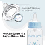 Load image into Gallery viewer, Glass Baby Feeding Bottle 125ml (Blue - Owl)
