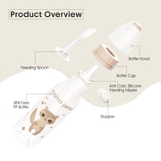 PP Feeding Bottle 225ml (Light Brown - Fox)