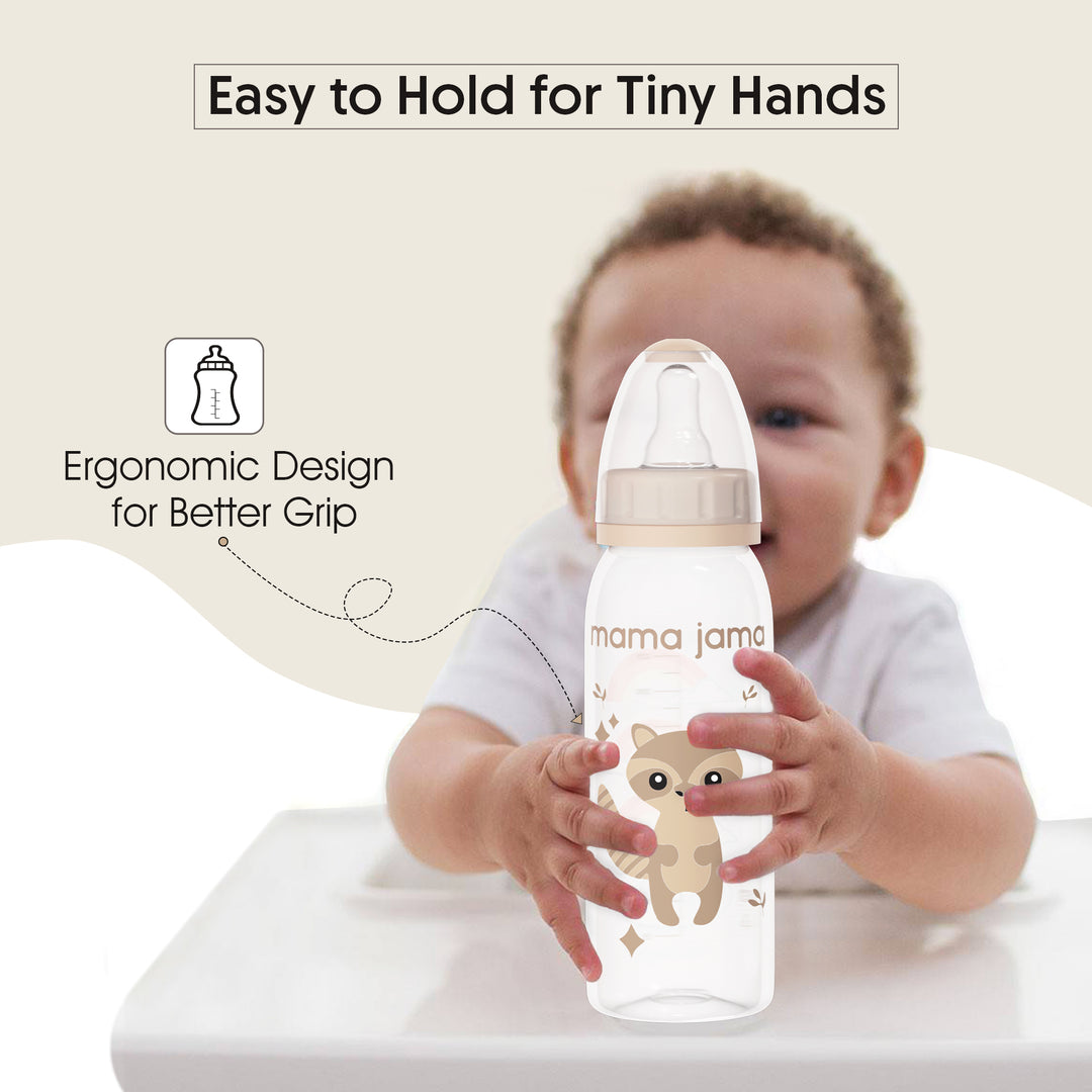 PP Feeding Bottle 225ml (Light Brown - Fox)