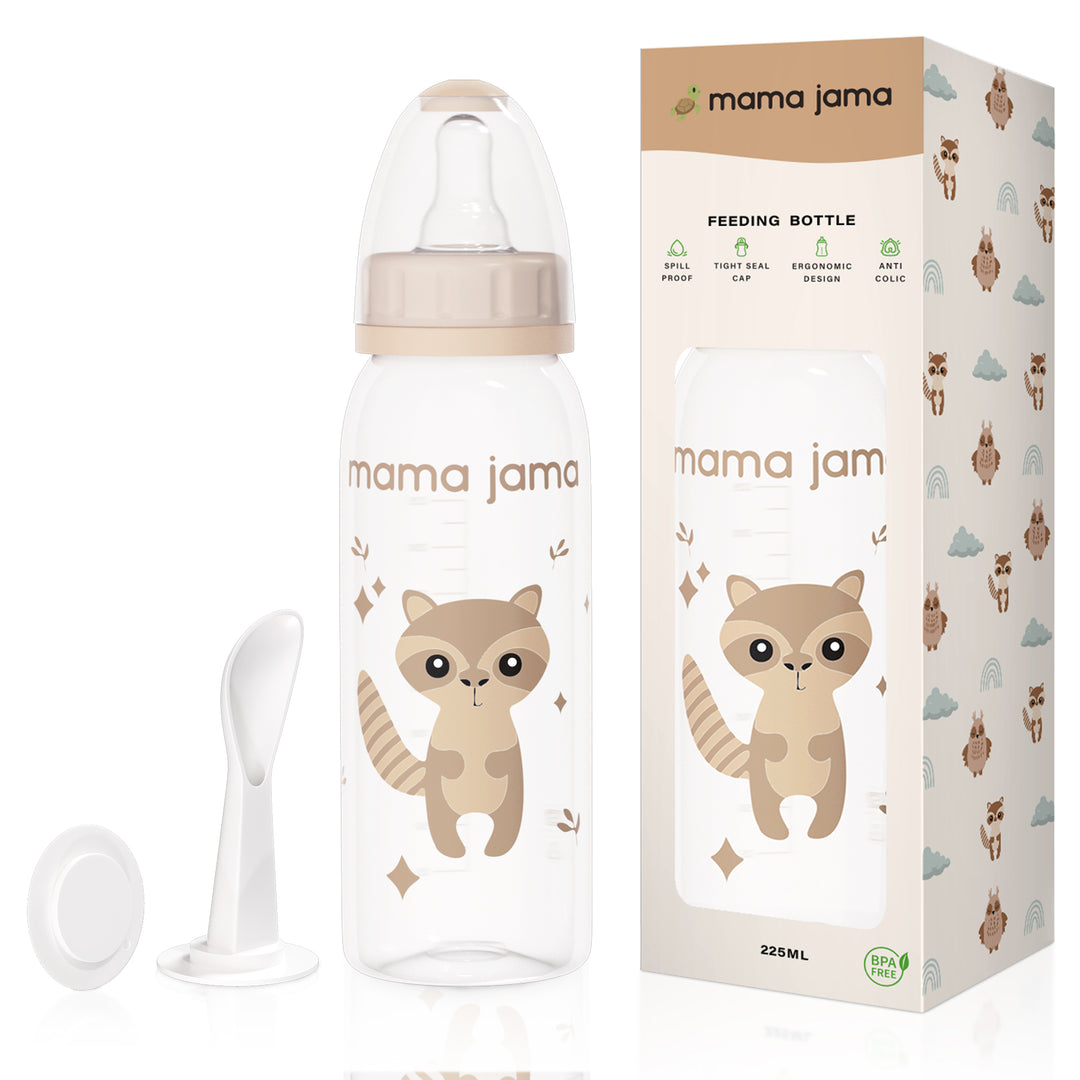 PP Feeding Bottle 225ml (Light Brown - Fox)