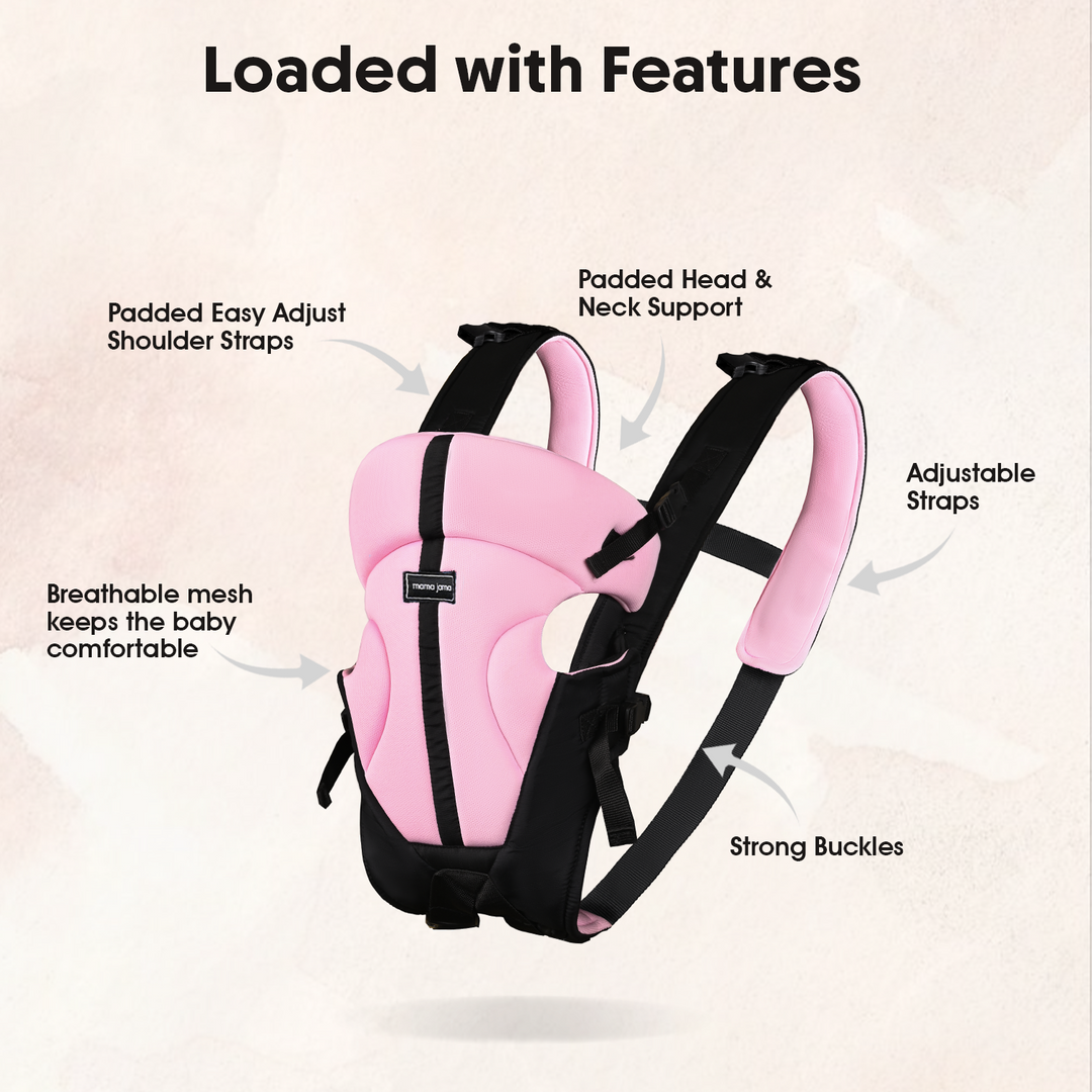 Baby Carrier (Pink & Black)