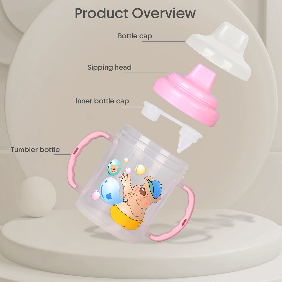Baby Drinking Sipper with Hard Silicone Spout