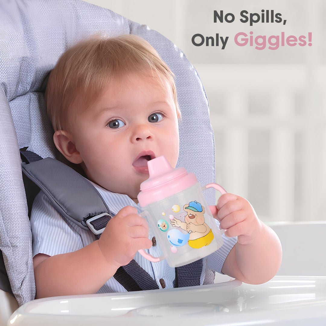 Baby Drinking Sipper with Hard Silicone Spout