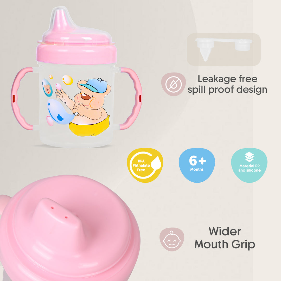 Baby Drinking Sipper with Hard Silicone Spout